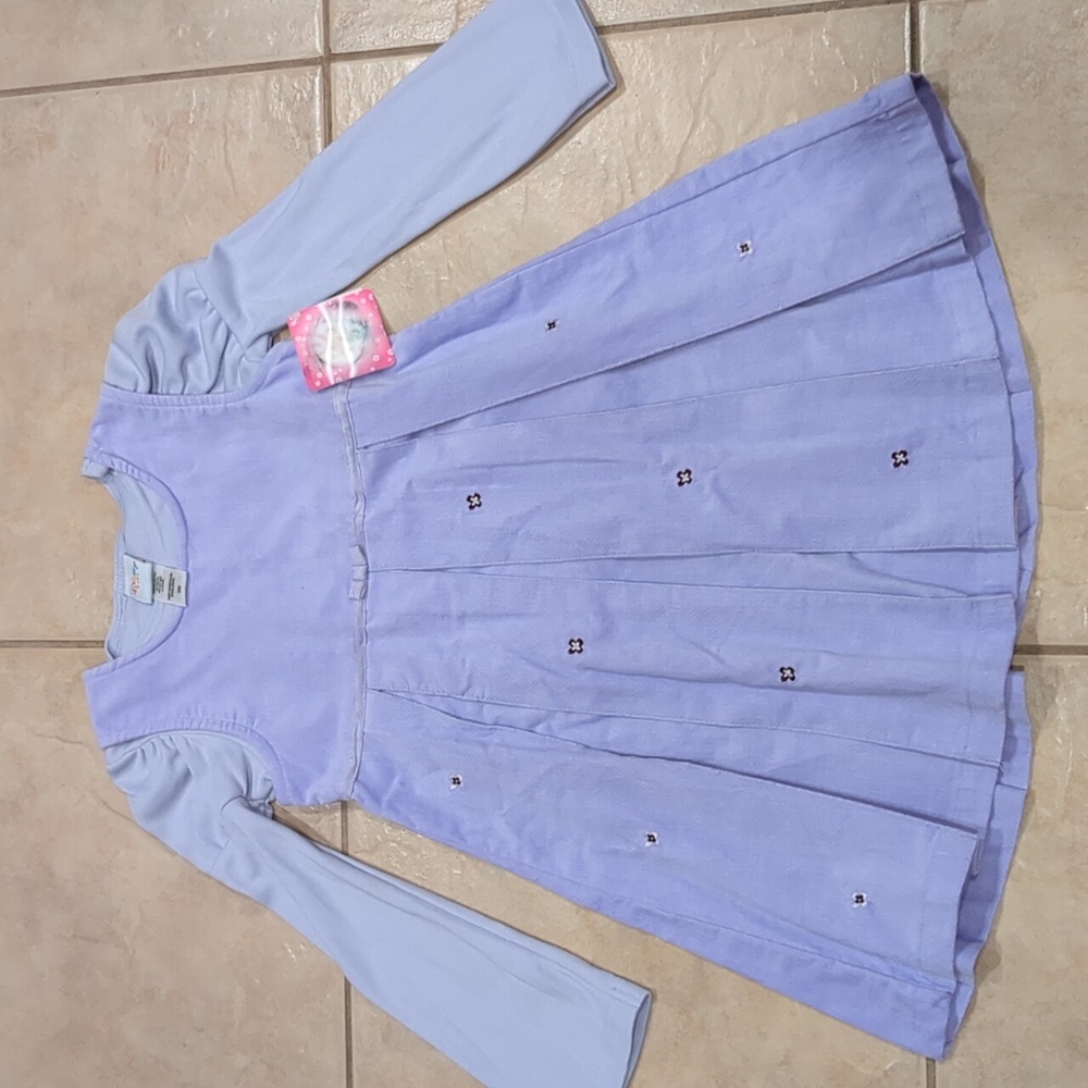 Disney Kids Purple Courdoroy Dress NWT Size 6X